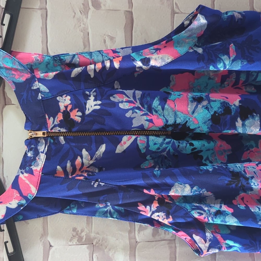 Floral Blue Maxi Dress - Picture 6 of 9